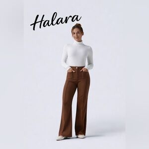 NWT. Halara. High Waisted Work
Flare Leg Pants.
Color Sepia. Sz. L.